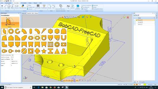 BobCAD-FreeCAD V33 - Gratis CAD-System mit starken Erweiterungen